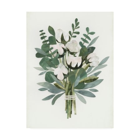 Victoria Borges 'Ua Ch Cut Paper Bouquet Iv' Canvas Art,14x19